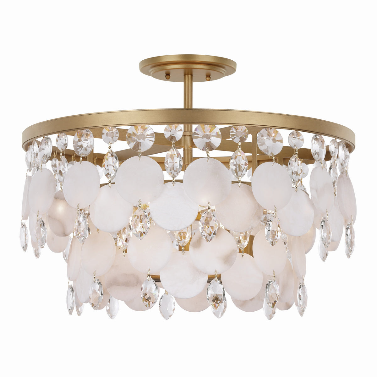 Metropolitan - N1835-870 - Five Light Semi-Flush Mount - Nova Mara - Painted Legacy Brass