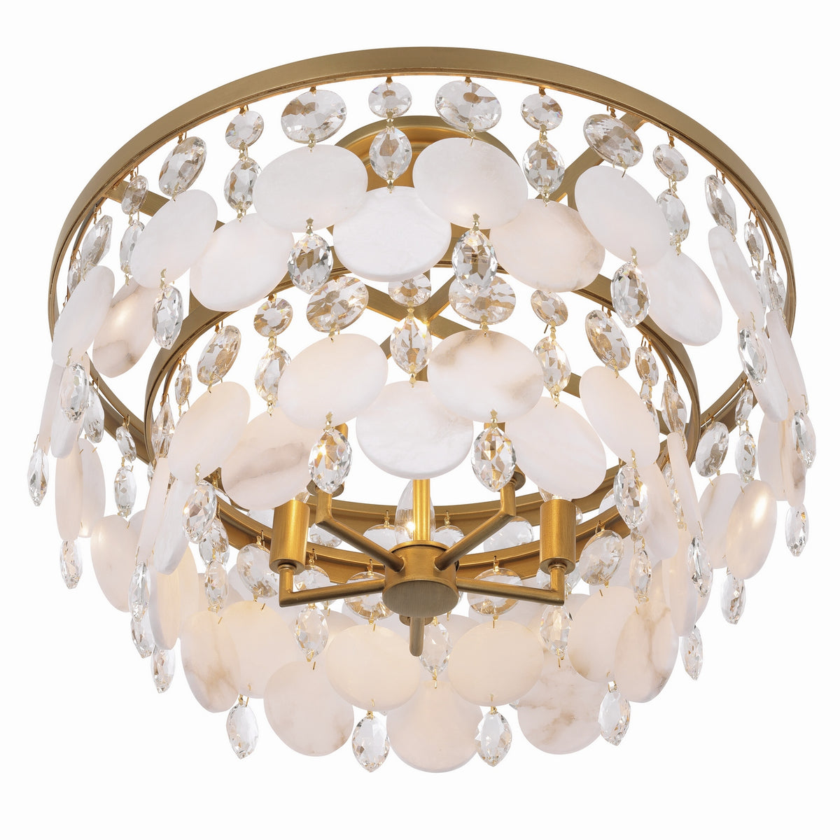 Metropolitan - N1835-870 - Five Light Semi-Flush Mount - Nova Mara - Painted Legacy Brass