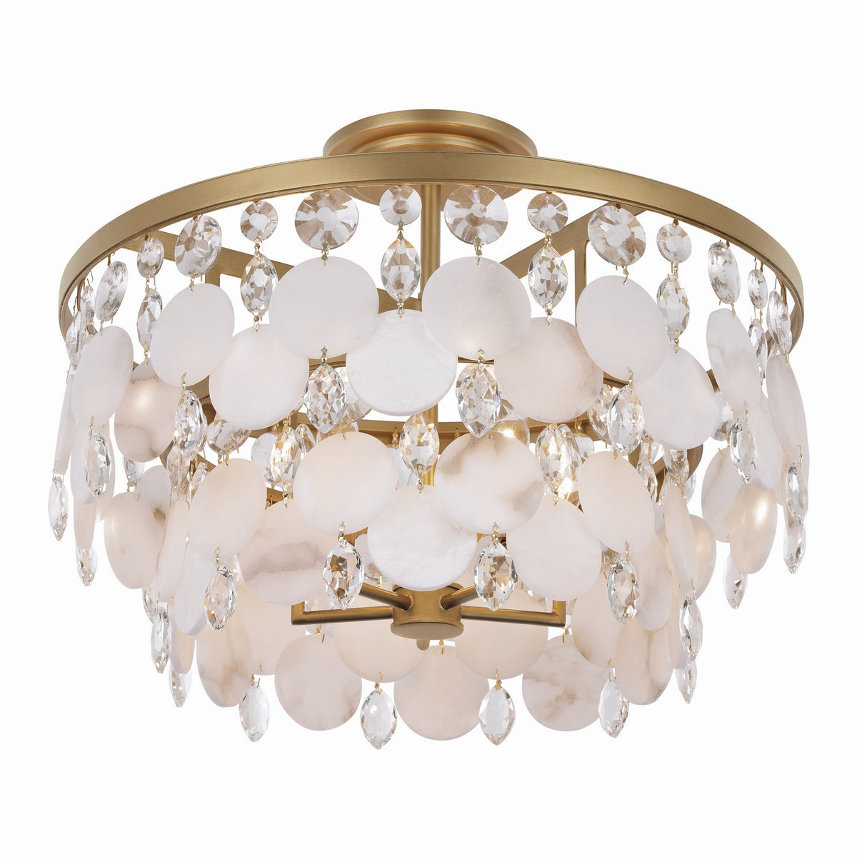 Metropolitan - N1835-870 - Five Light Semi-Flush Mount - Nova Mara - Painted Legacy Brass