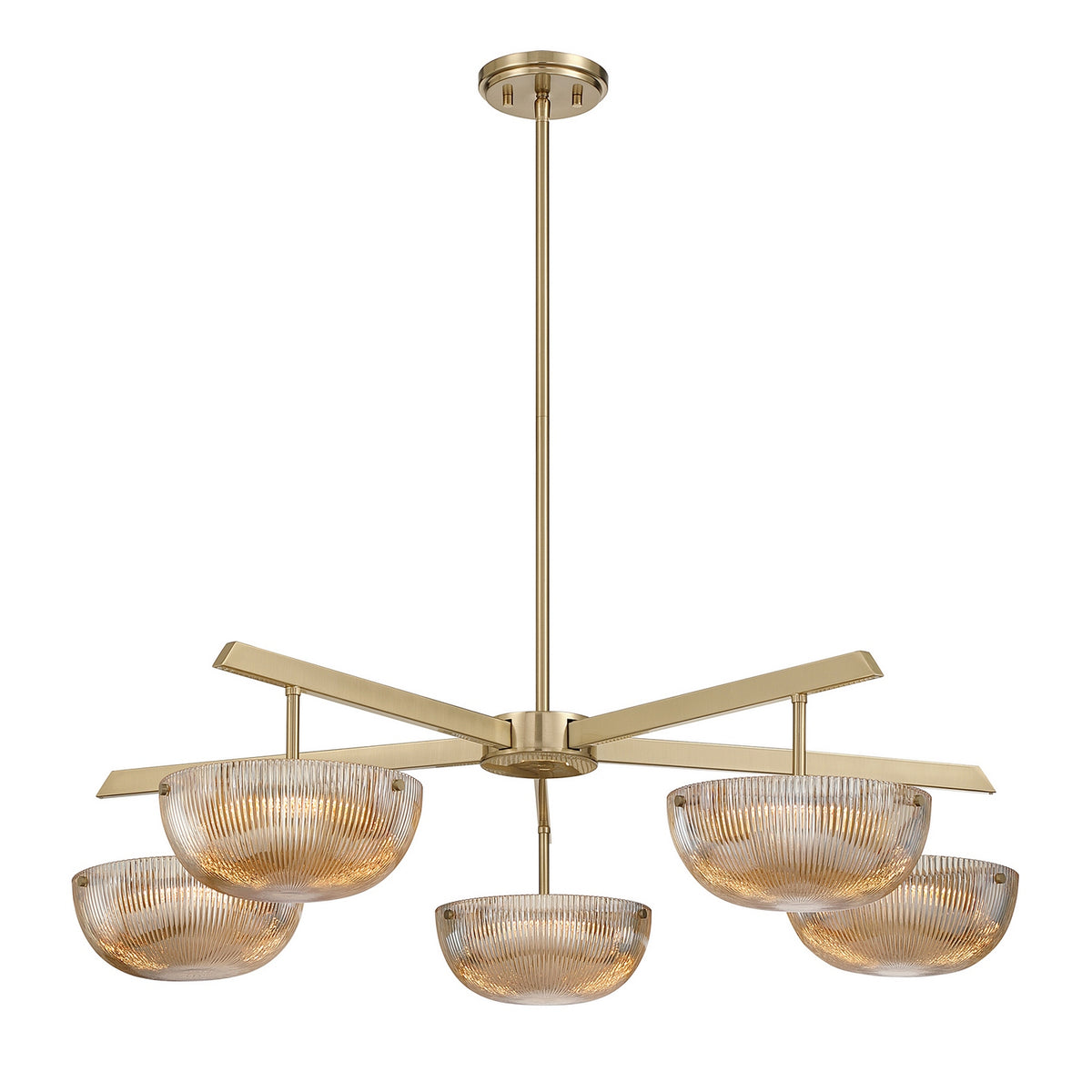 Savoy House - 1-1252-5-127 - LED Chandelier - Hubbard - Noble Brass