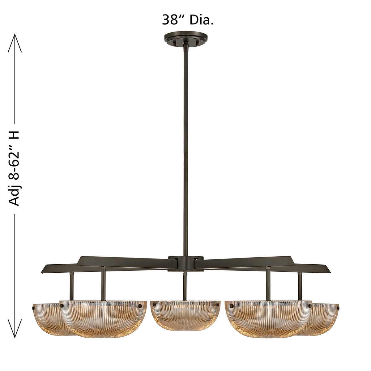 Savoy House - 1-1252-5-15 - LED Chandelier - Hubbard - Mediterranean Bronze