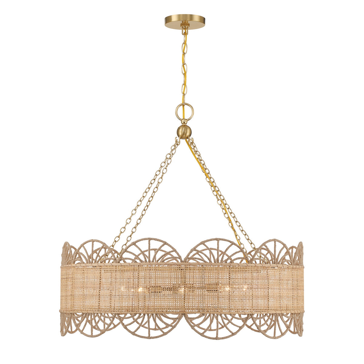 Savoy House - 1-1412-8-322 - Eight Light Chandelier - Shawnee - Warm Brass