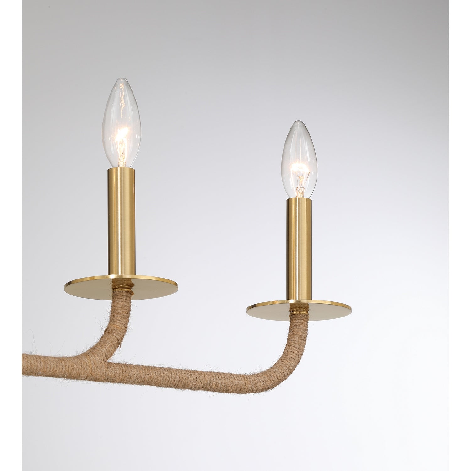 Savoy House - 1-1827-6-320 - Six Light Chandelier - Cannon - Warm Brass and Rope