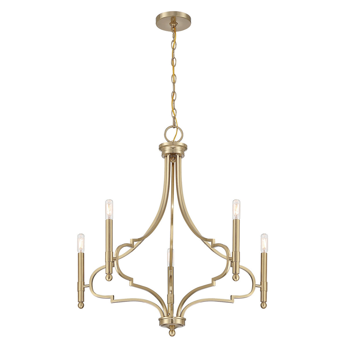 Savoy House - 1-5999-5-127 - Five Light Chandelier - Woodlawn - Noble Brass