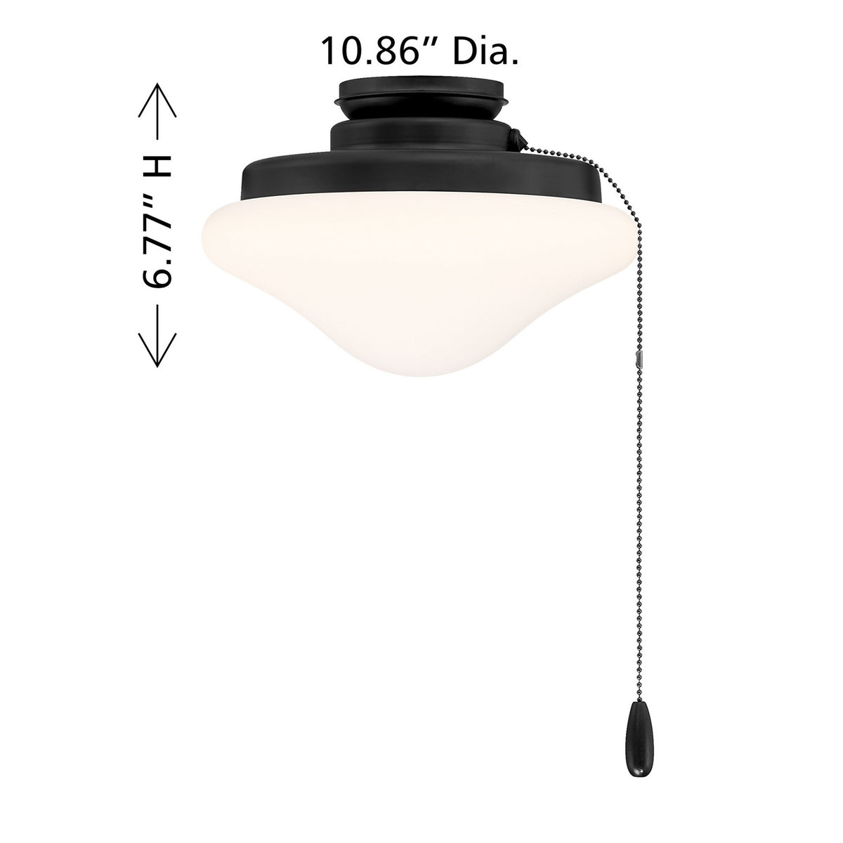 Meridian - M2039MBK - One Light LED Fan Light Kit - Matte Black