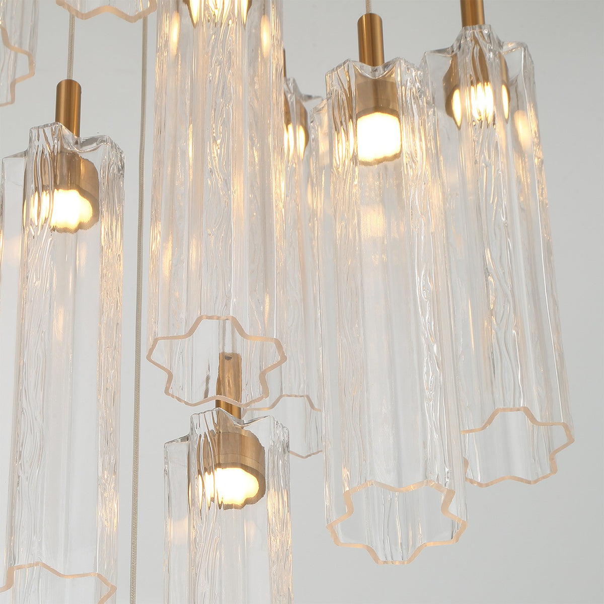 Crystorama - ADD-405-AG-CL - LED Pendant - Addis - Aged Brass
