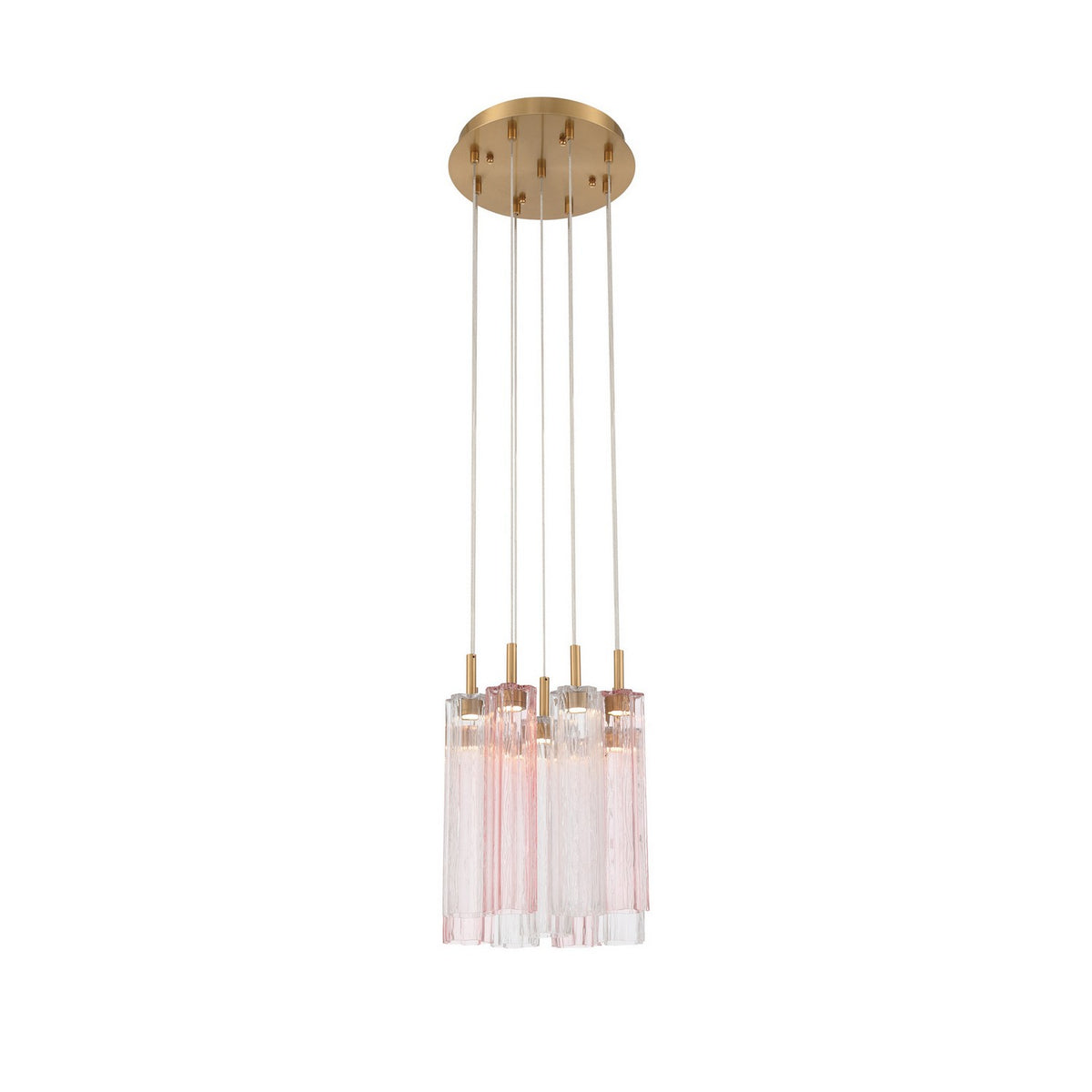 Crystorama - ADD-405-AG-SP - LED Pendant - Addis - Aged Brass