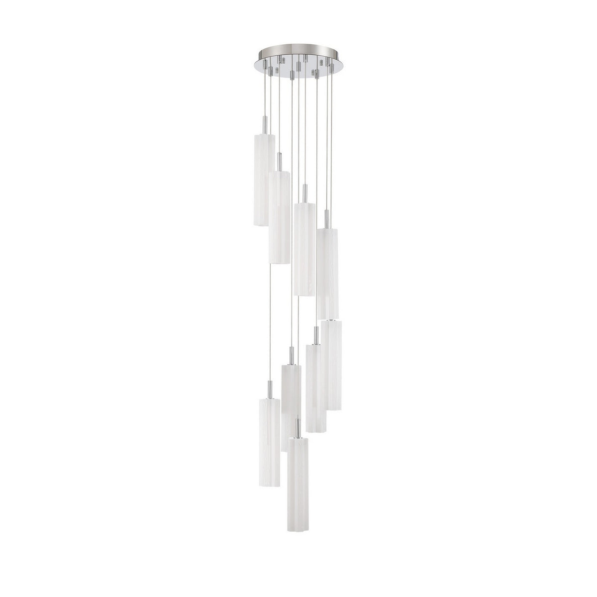 Crystorama - ADD-405-CH-WH - LED Pendant - Addis - Polished Chrome