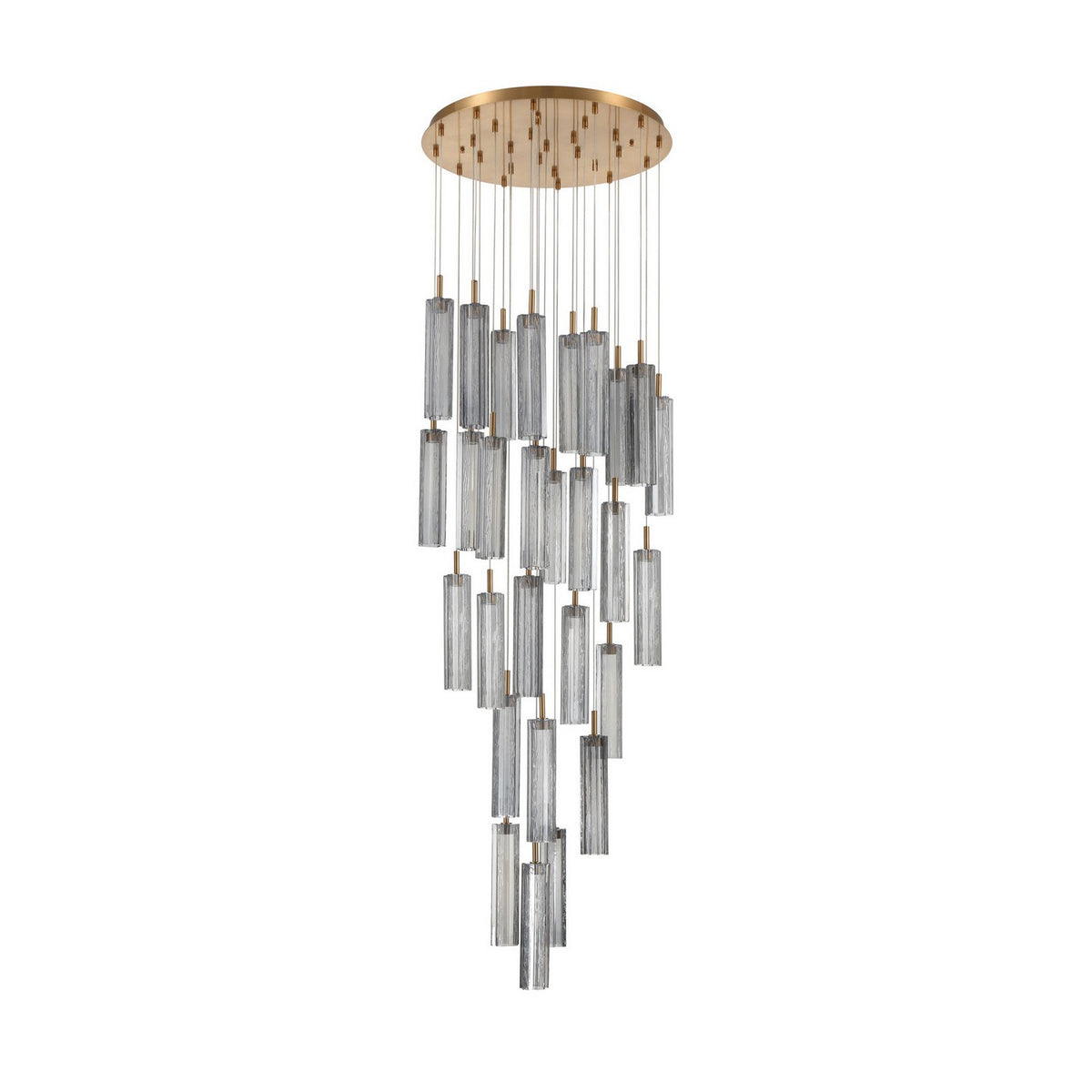 Crystorama - ADD-415-AG-SM - LED Pendant - Addis - Aged Brass