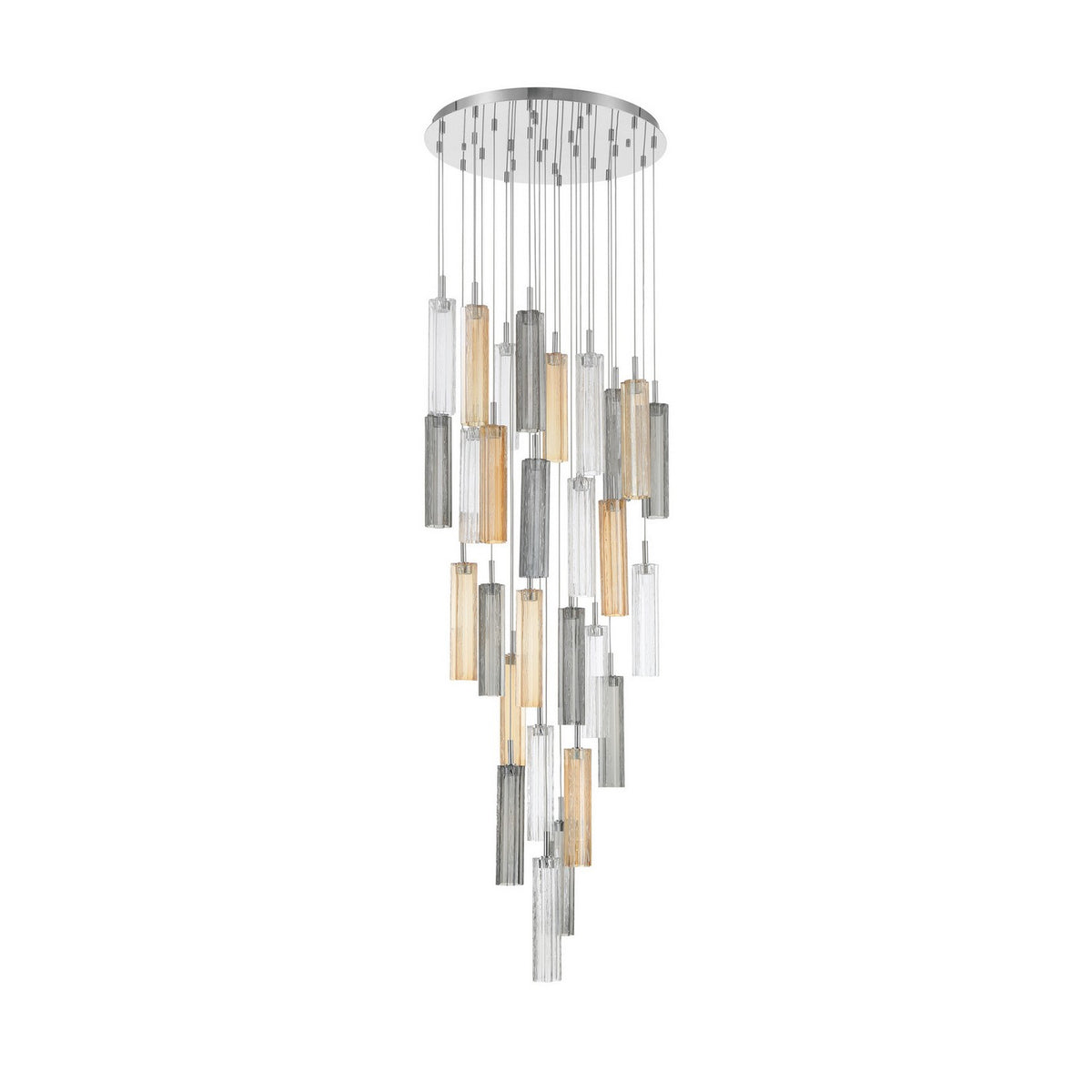 Crystorama - ADD-415-CH-AU - LED Pendant - Addis - Polished Chrome
