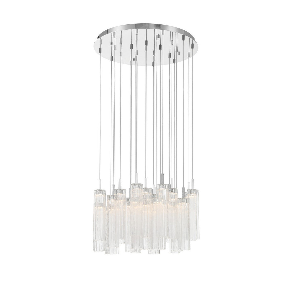 Crystorama - ADD-415-CH-CL - LED Pendant - Addis - Polished Chrome