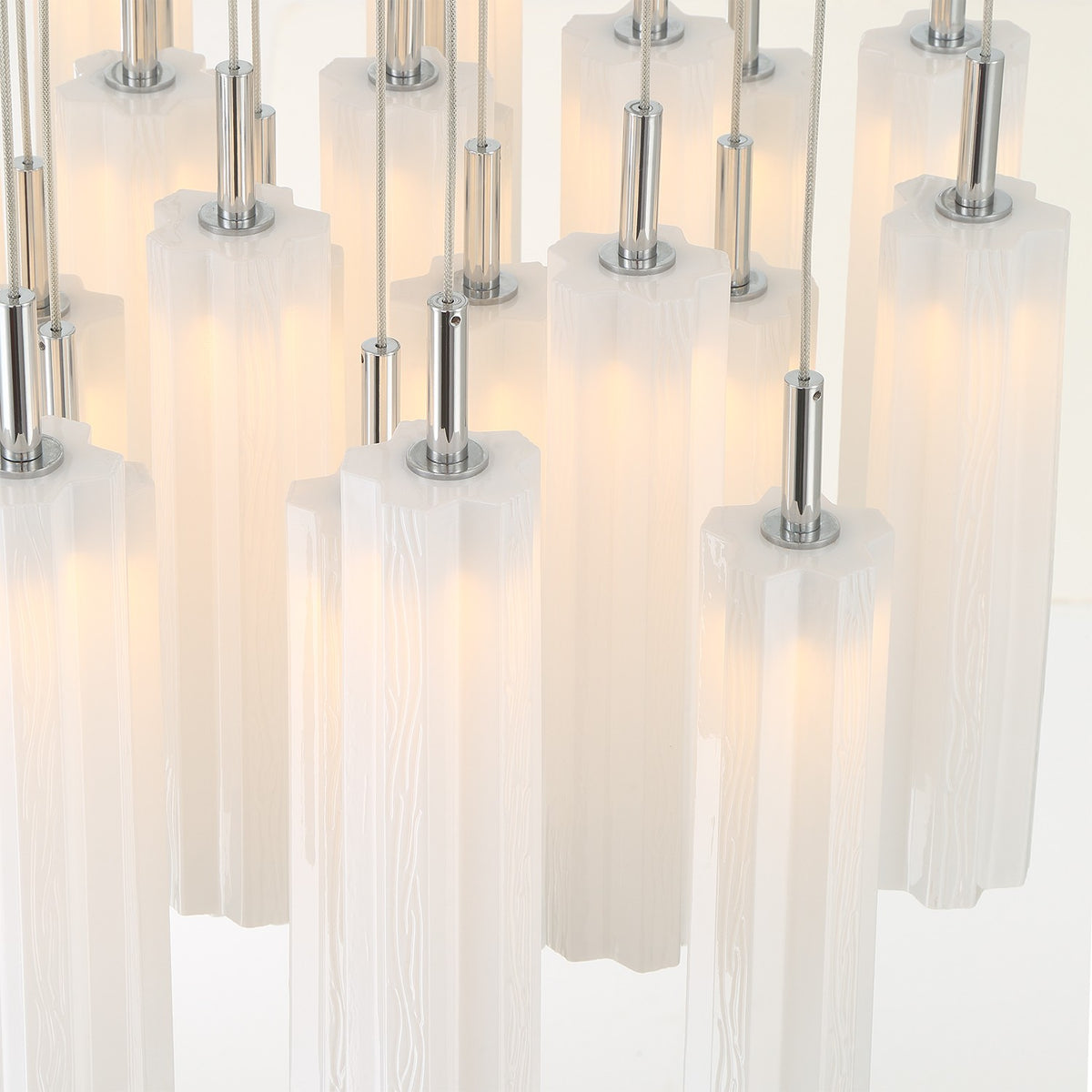 Crystorama - ADD-415-CH-WH - LED Pendant - Addis - Polished Chrome