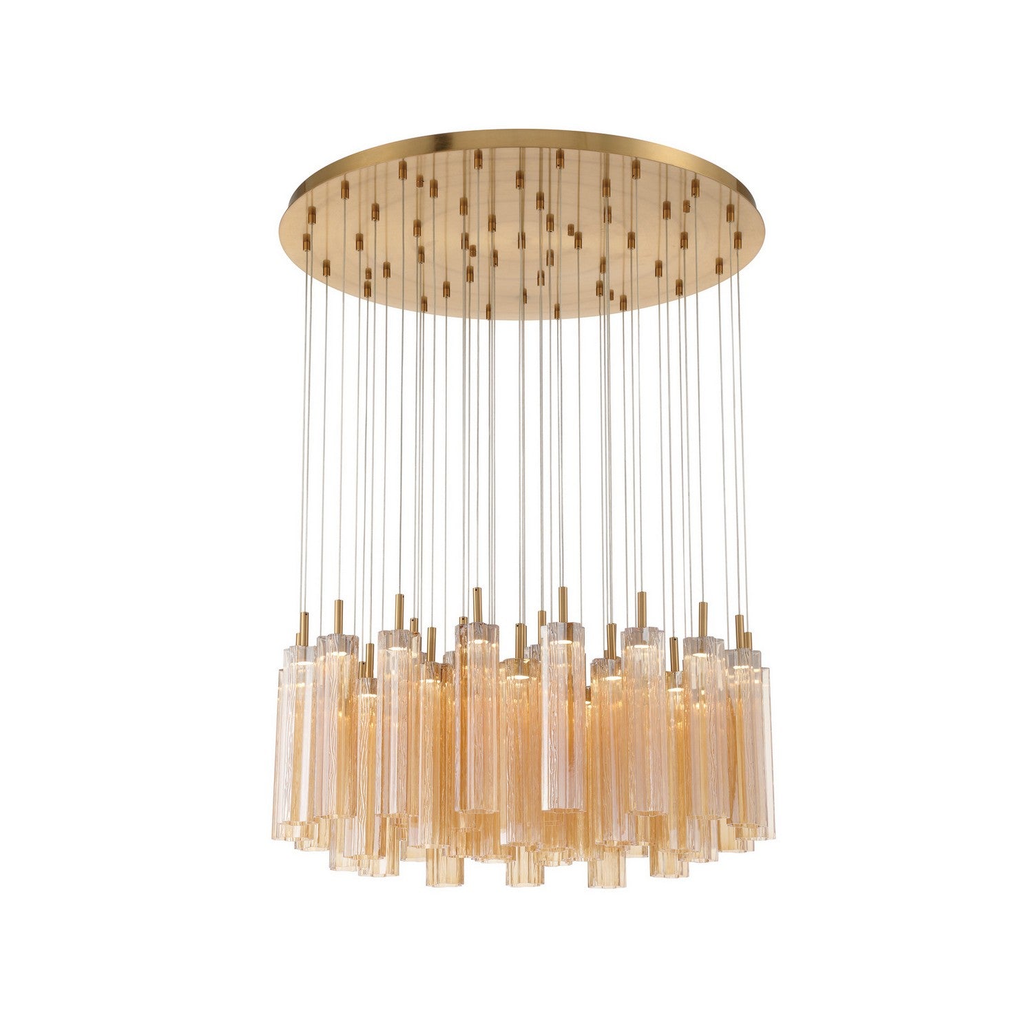 Crystorama - ADD-423-AG-AM - LED Pendant - Addis - Aged Brass