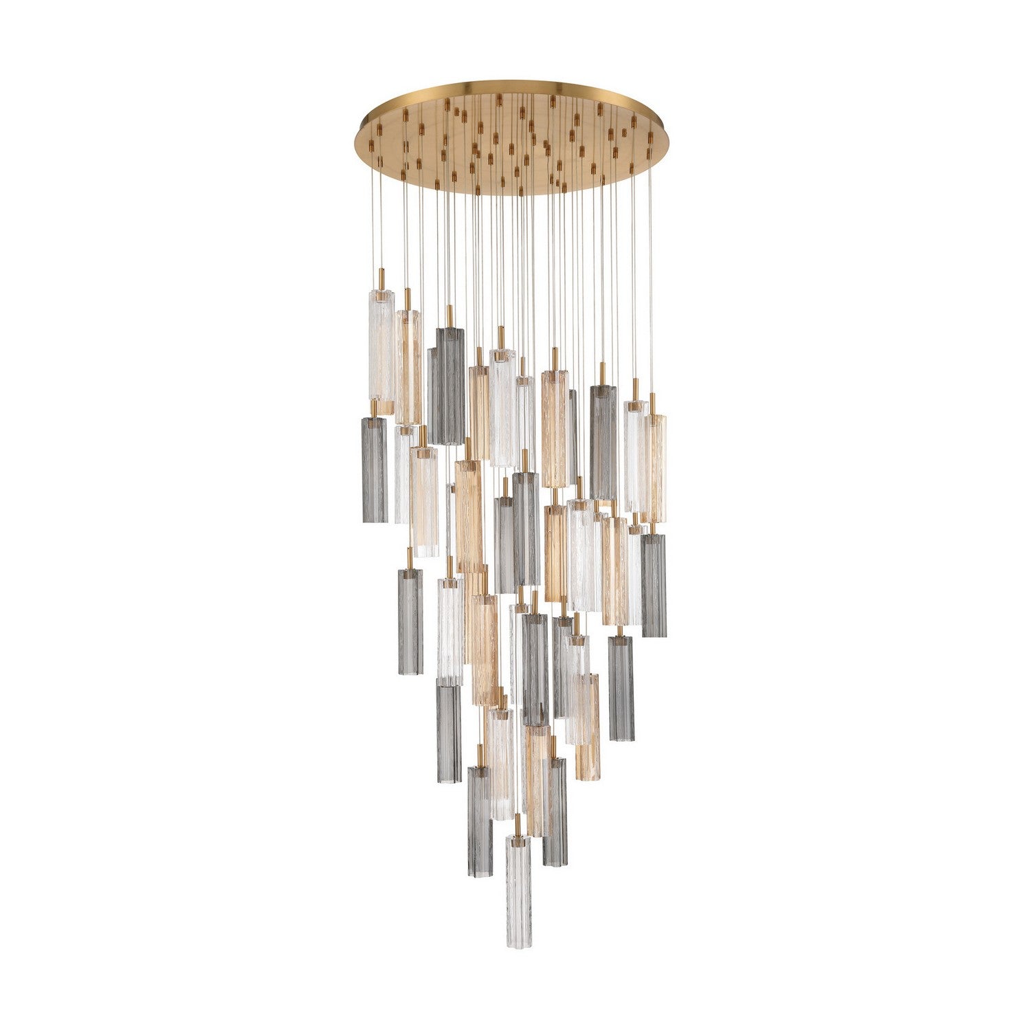 Crystorama - ADD-423-AG-AU - LED Pendant - Addis - Aged Brass