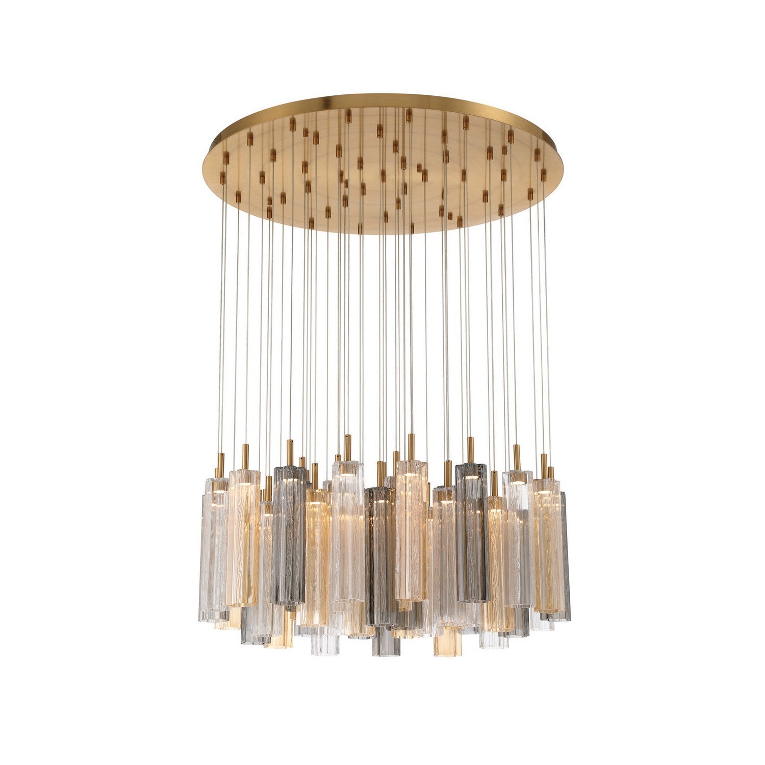 Crystorama - ADD-423-AG-AU - LED Pendant - Addis - Aged Brass