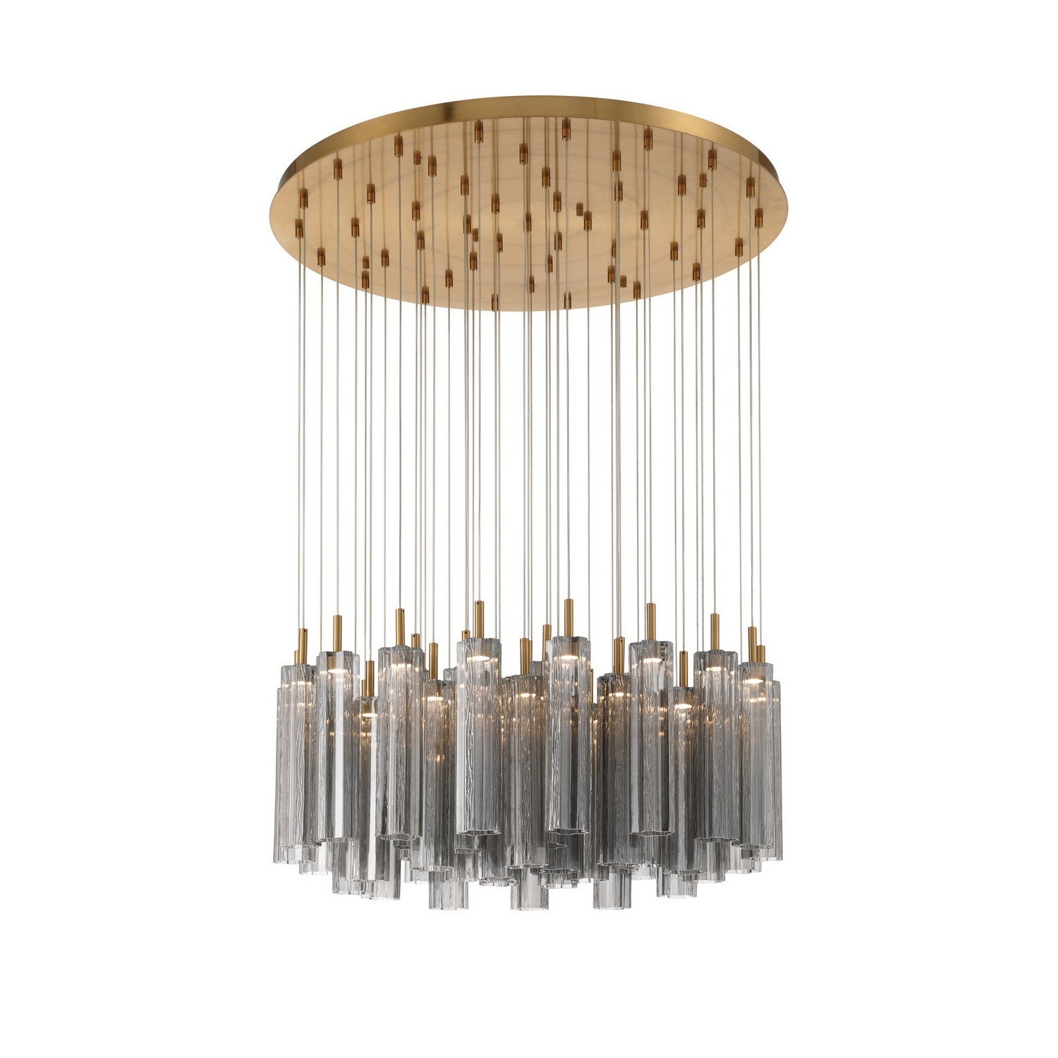 Crystorama - ADD-423-AG-SM - LED Pendant - Addis - Aged Brass