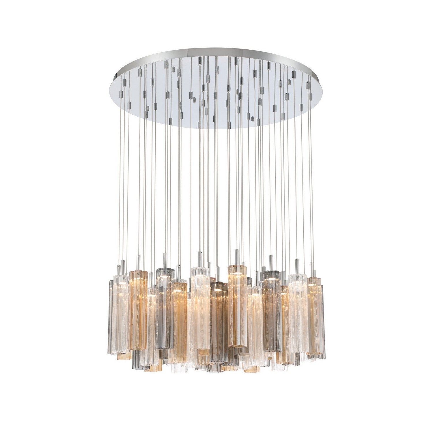 Crystorama - ADD-423-CH-AU - LED Pendant - Addis - Polished Chrome