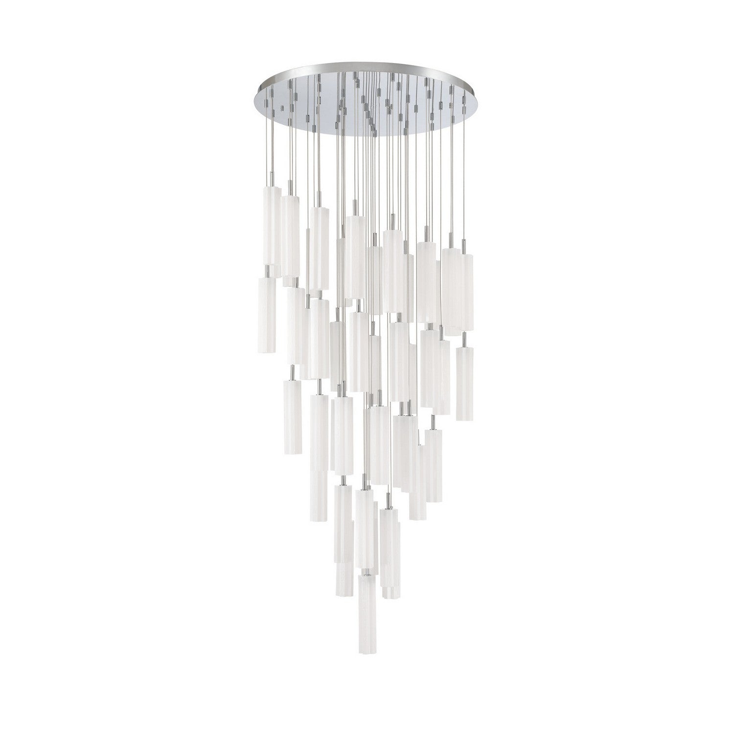 Crystorama - ADD-423-CH-WH - LED Pendant - Addis - Polished Chrome
