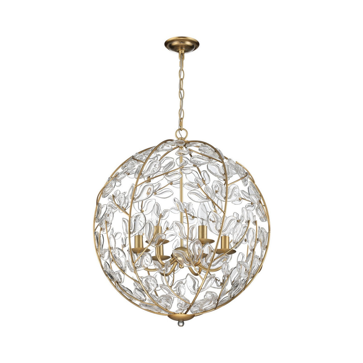 Crystorama - BGT-335-SG-CL - Six Light Chandelier - Bridget - Soft Gold