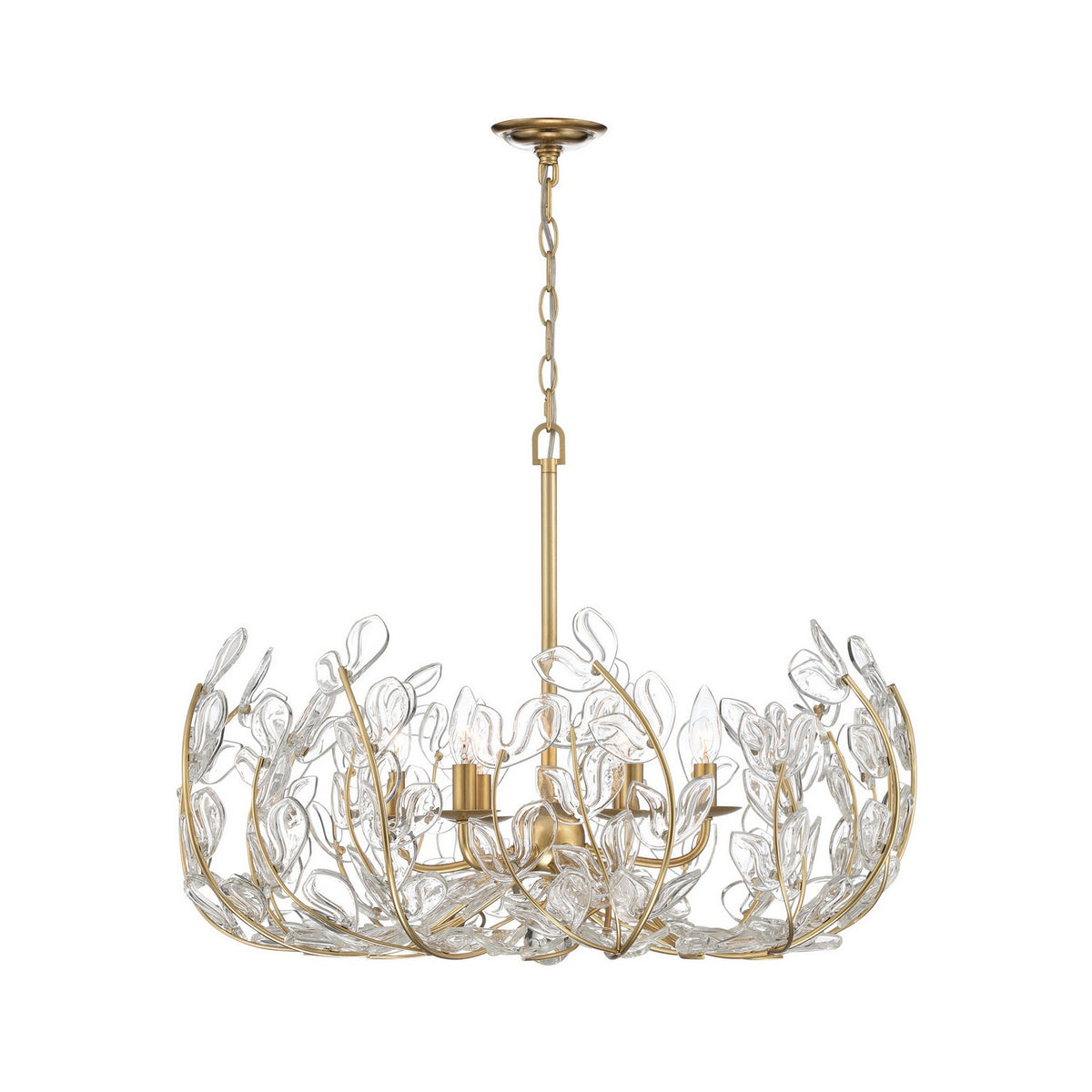 Crystorama - BGT-338-SG-CL - Six Light Chandelier - Bridget - Soft Gold