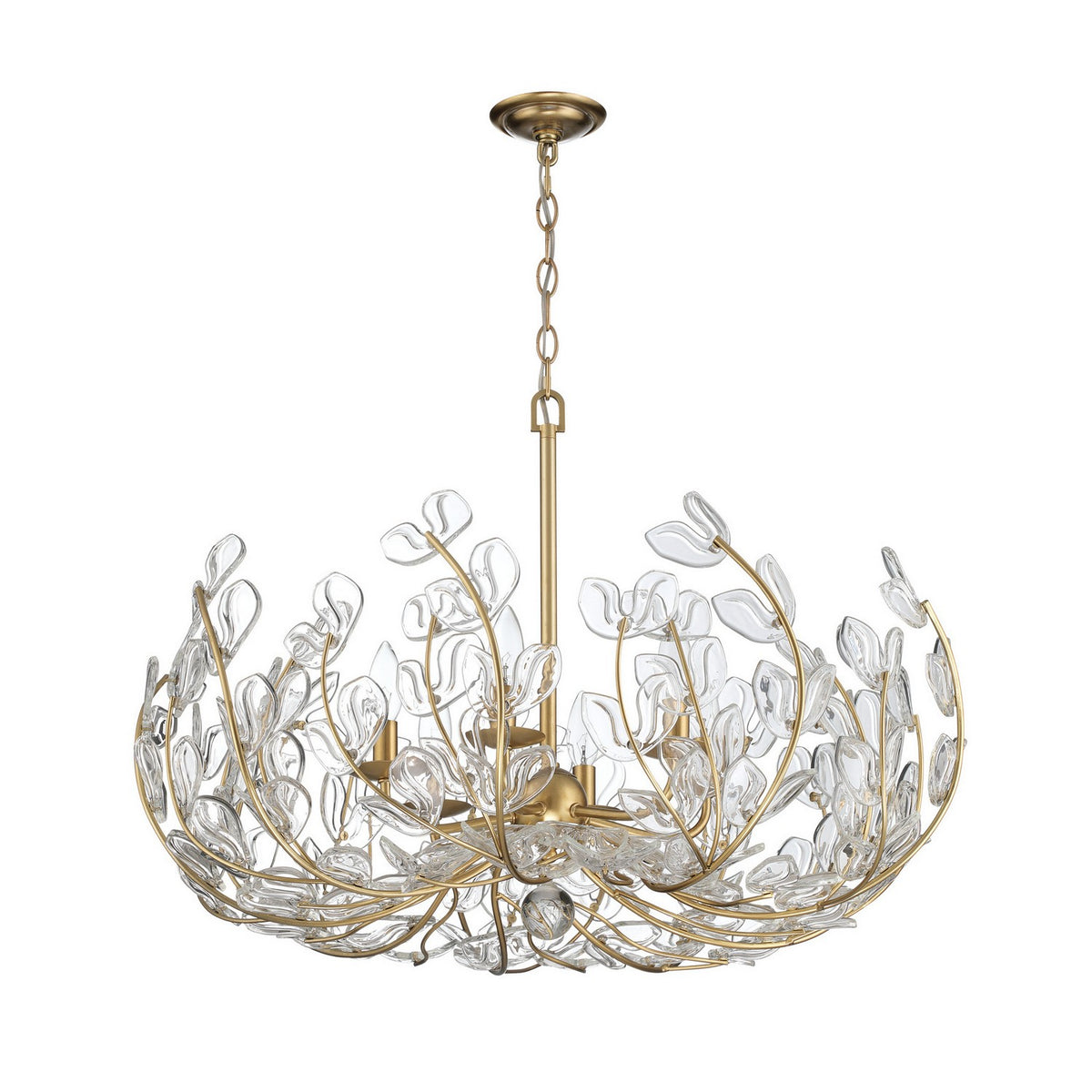Crystorama - BGT-338-SG-CL - Six Light Chandelier - Bridget - Soft Gold
