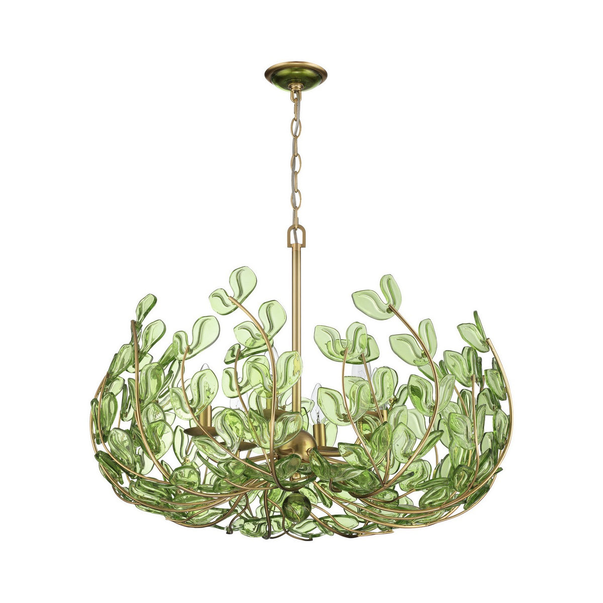Crystorama - BGT-338-SG-GR - Six Light Chandelier - Bridget - Soft Gold