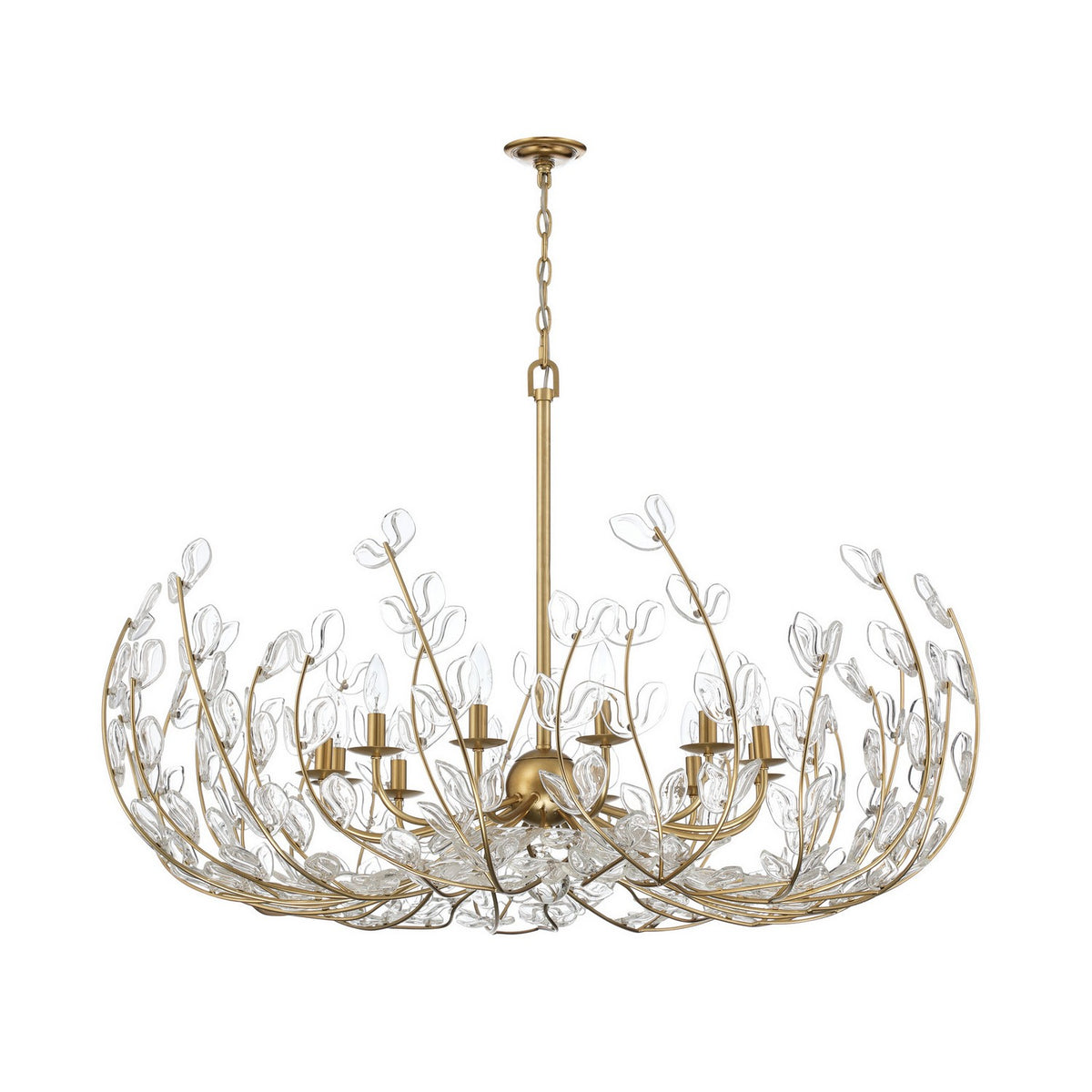 Crystorama - BGT-339-SG-CL - 12 Light Chandelier - Bridget - Soft Gold