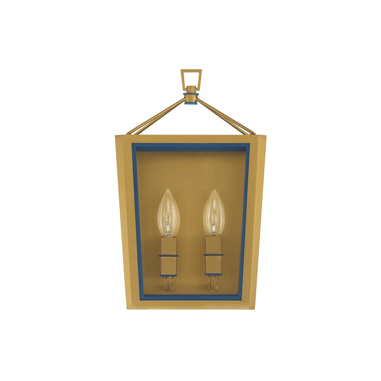 Crystorama - HRK-2501-LG-NY - Two Light Wall Sconce - Herrick - Luxe Gold + Navy