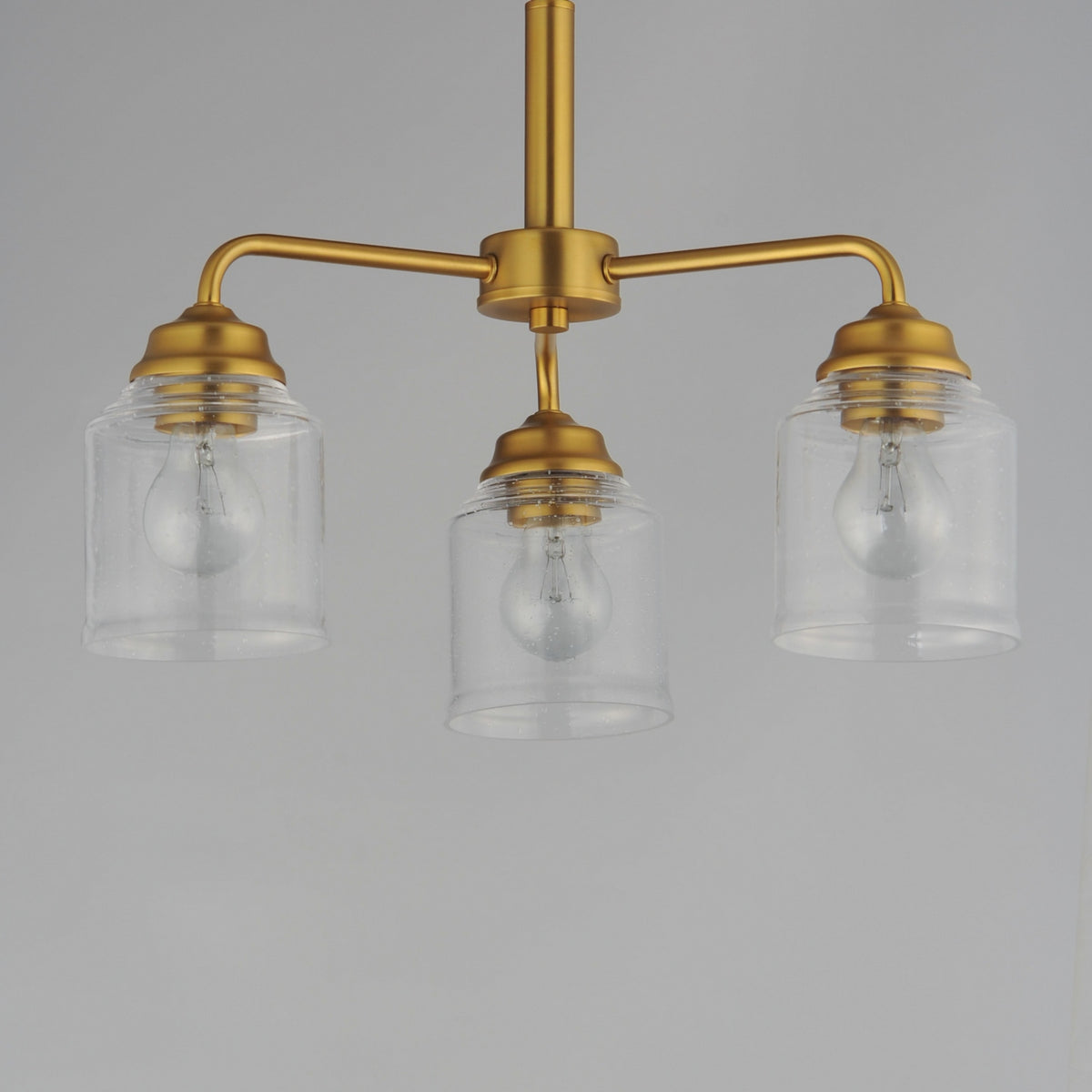 Maxim - 12260CDNAB - Three Light Semi-Flush Mount/Chandelier - Acadia - Natural Aged Brass