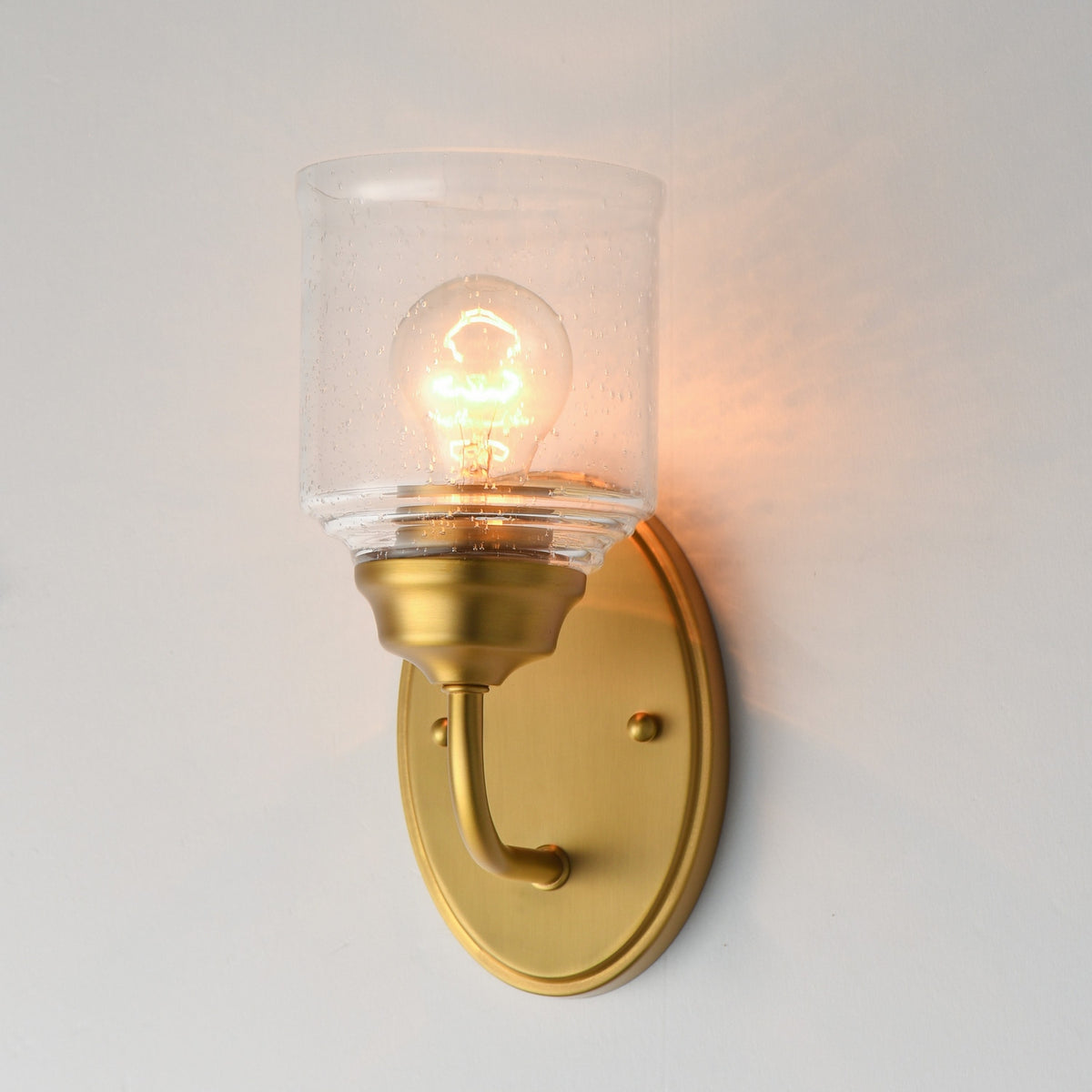 Maxim - 12261CDNAB - One Light Wall Sconce - Acadia - Natural Aged Brass