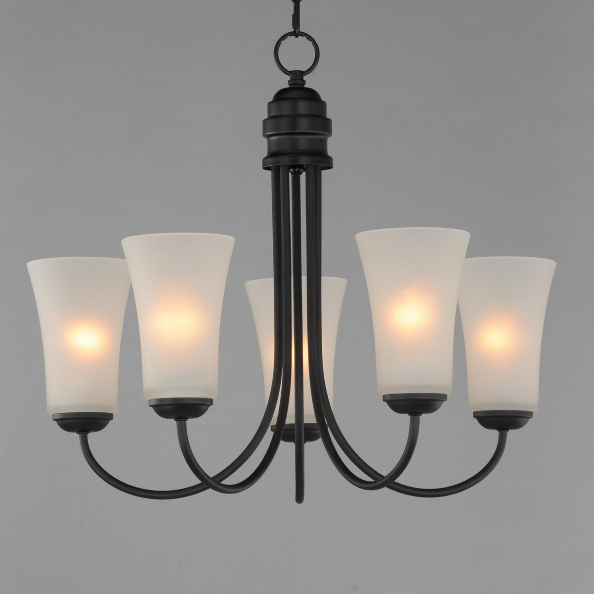 Maxim - 10045FTBK - Five Light Chandelier - Logan - Black