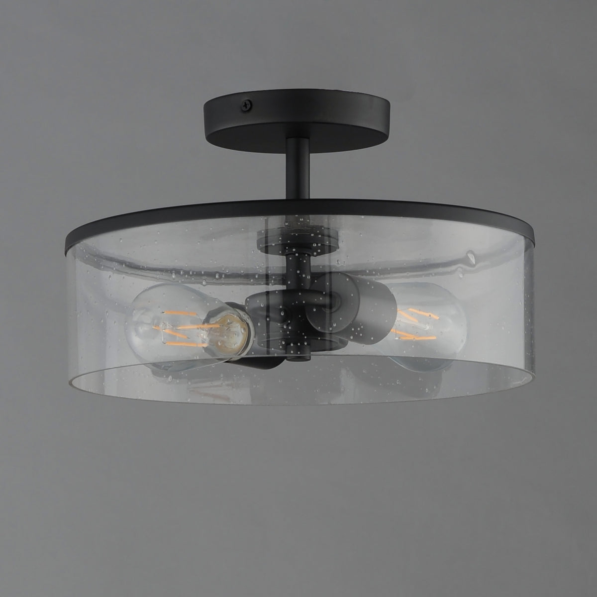 Maxim - 10469CDBK - Two Light Semi-Flush Mount - Livingston - Black