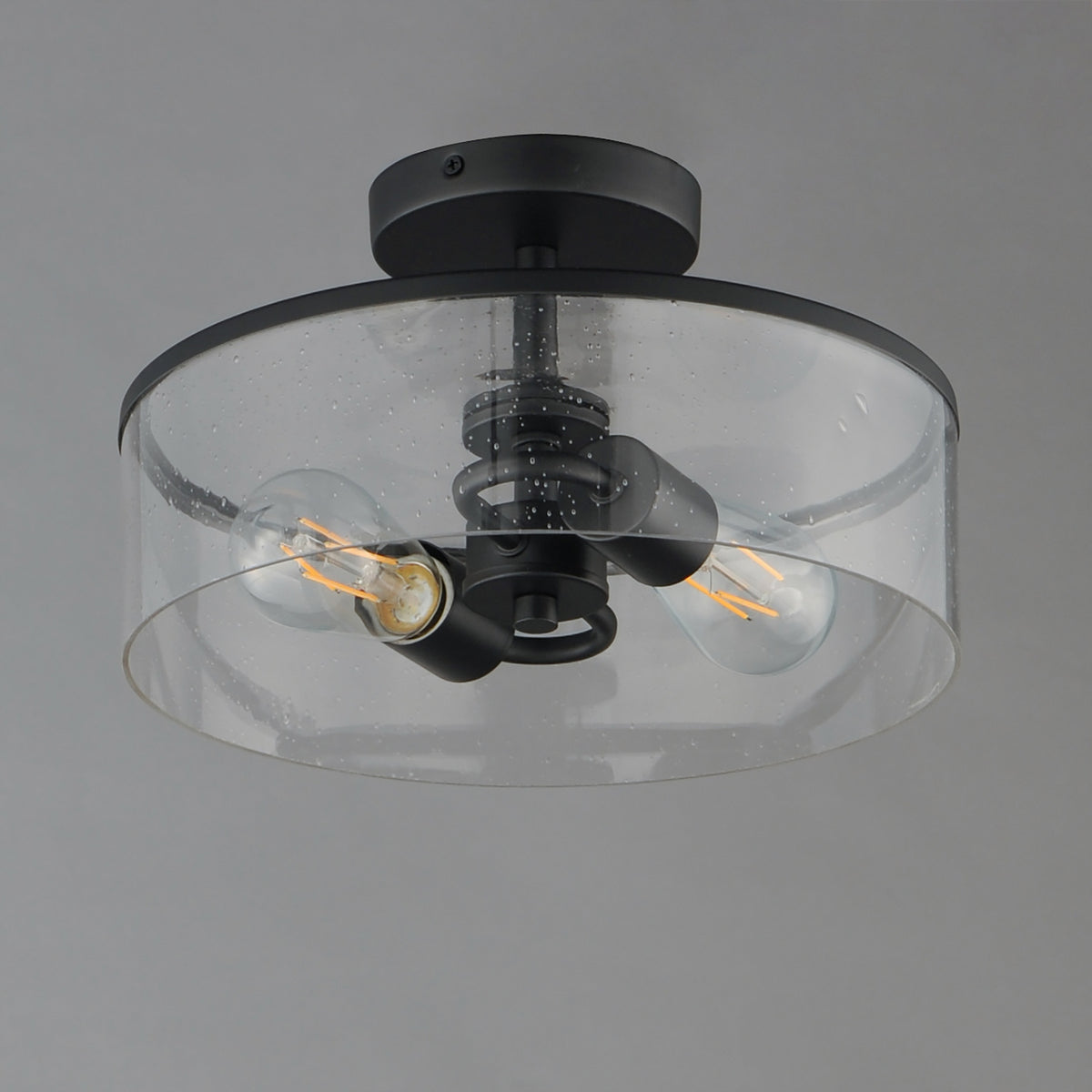 Maxim - 10469CDBK - Two Light Semi-Flush Mount - Livingston - Black