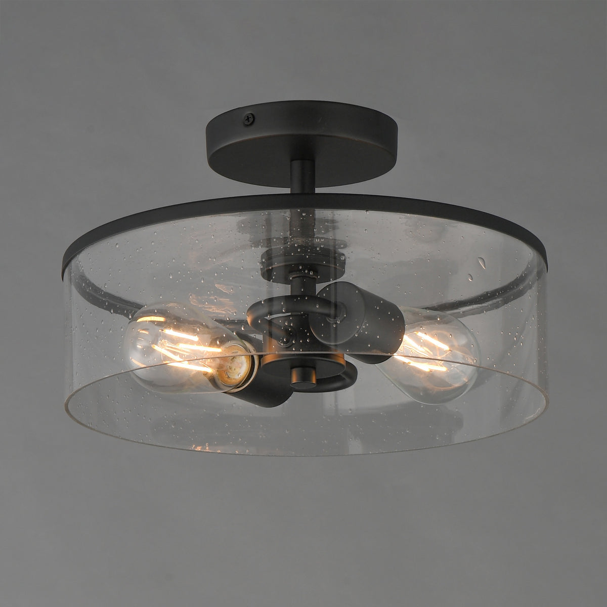 Maxim - 10469CDBK - Two Light Semi-Flush Mount - Livingston - Black