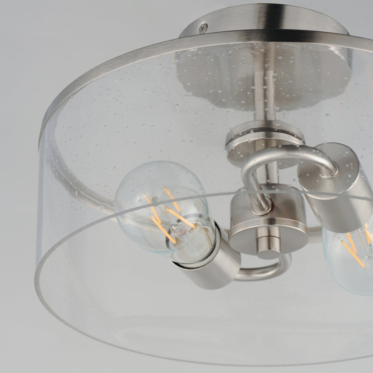 Maxim - 10469CDSN - Two Light Semi-Flush Mount - Livingston - Satin Nickel