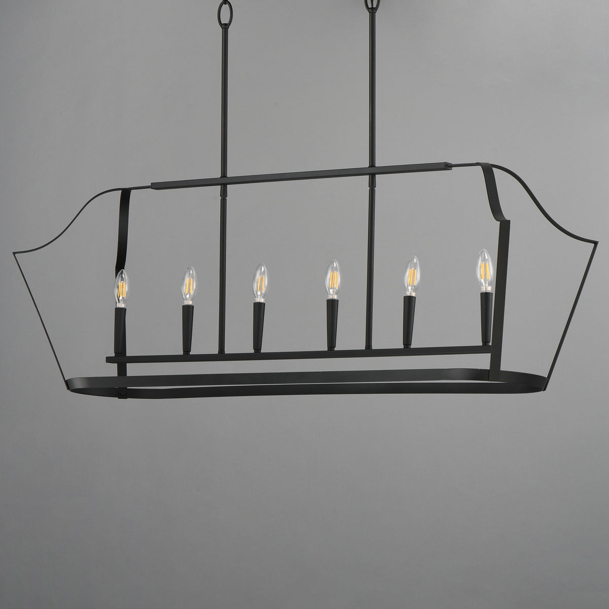 Maxim - 10427BK - Six Light Linear Pendant - Arden - Black