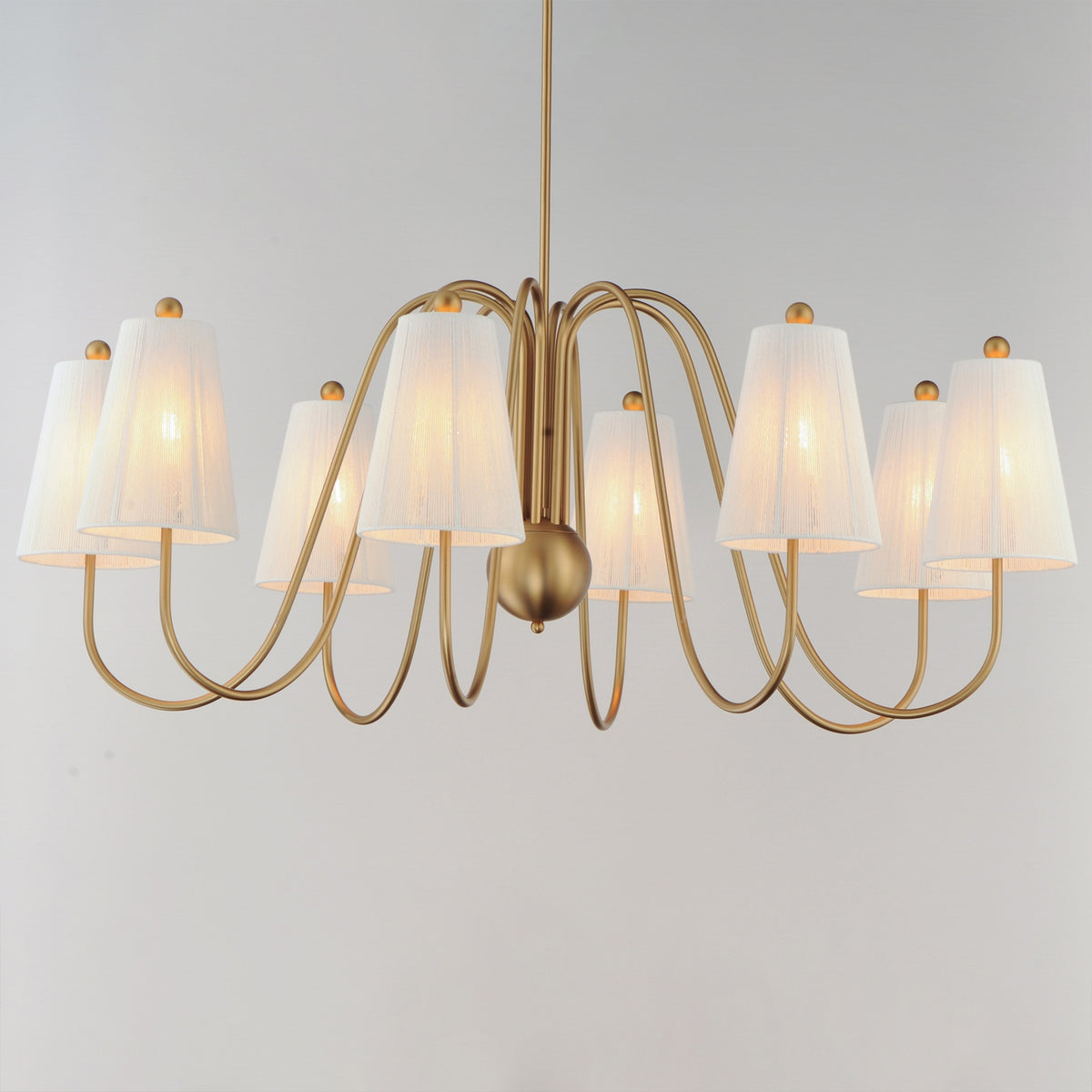 Maxim - 12868NAB - Eight Light Chandelier - Valette - Natural Aged Brass
