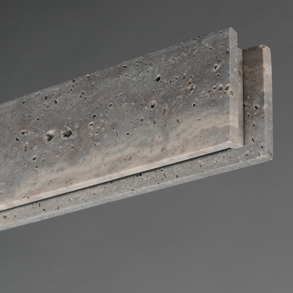 ET2 - E26266-TTVBZ - LED Linear Pendant - Lintel - Titanium Travertine / Bronze