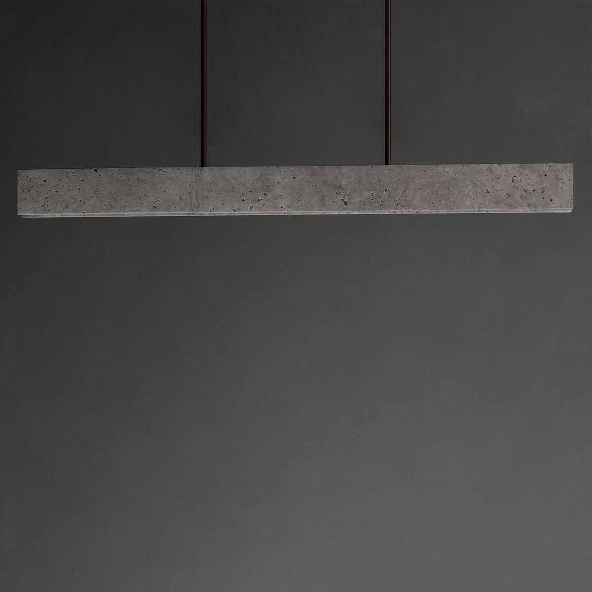ET2 - E26266-TTVBZ - LED Linear Pendant - Lintel - Titanium Travertine / Bronze