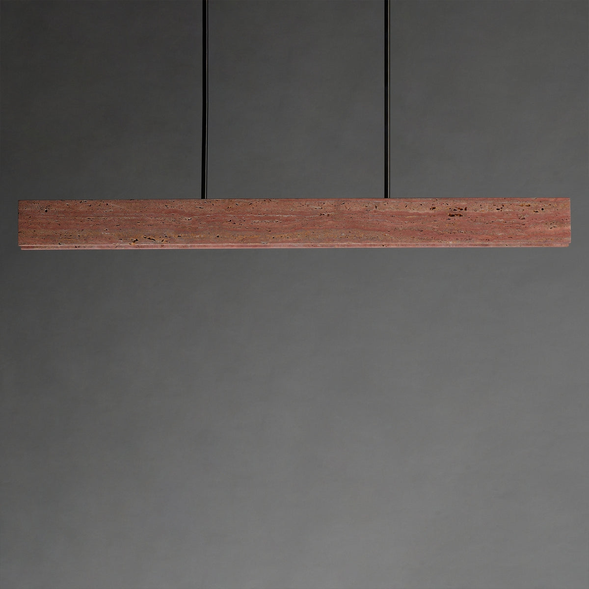 ET2 - E26266-RLGM - LED Linear Pendant - Lintel - Rosso Laterite / Gunmetal