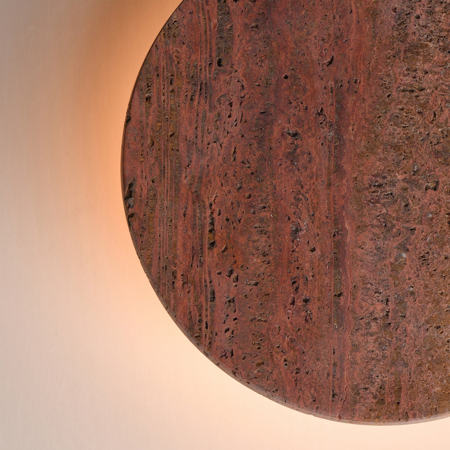 ET2 - E14352-RLGM - LED Wall Sconce - Discus - Rosso Laterite / Gunmetal