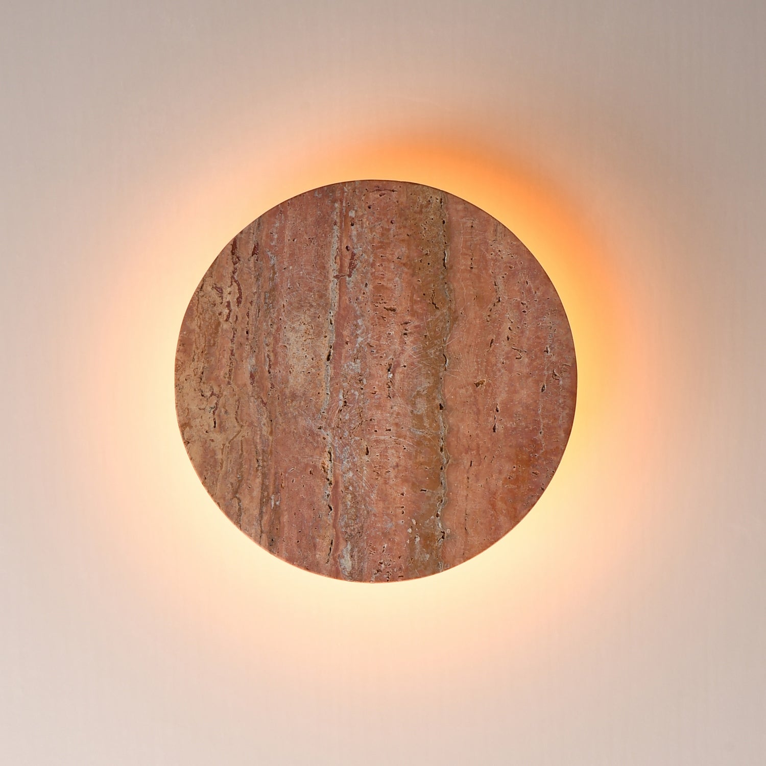 ET2 - E14353-RLGM - LED Wall Sconce - Discus - Rosso Laterite / Gunmetal