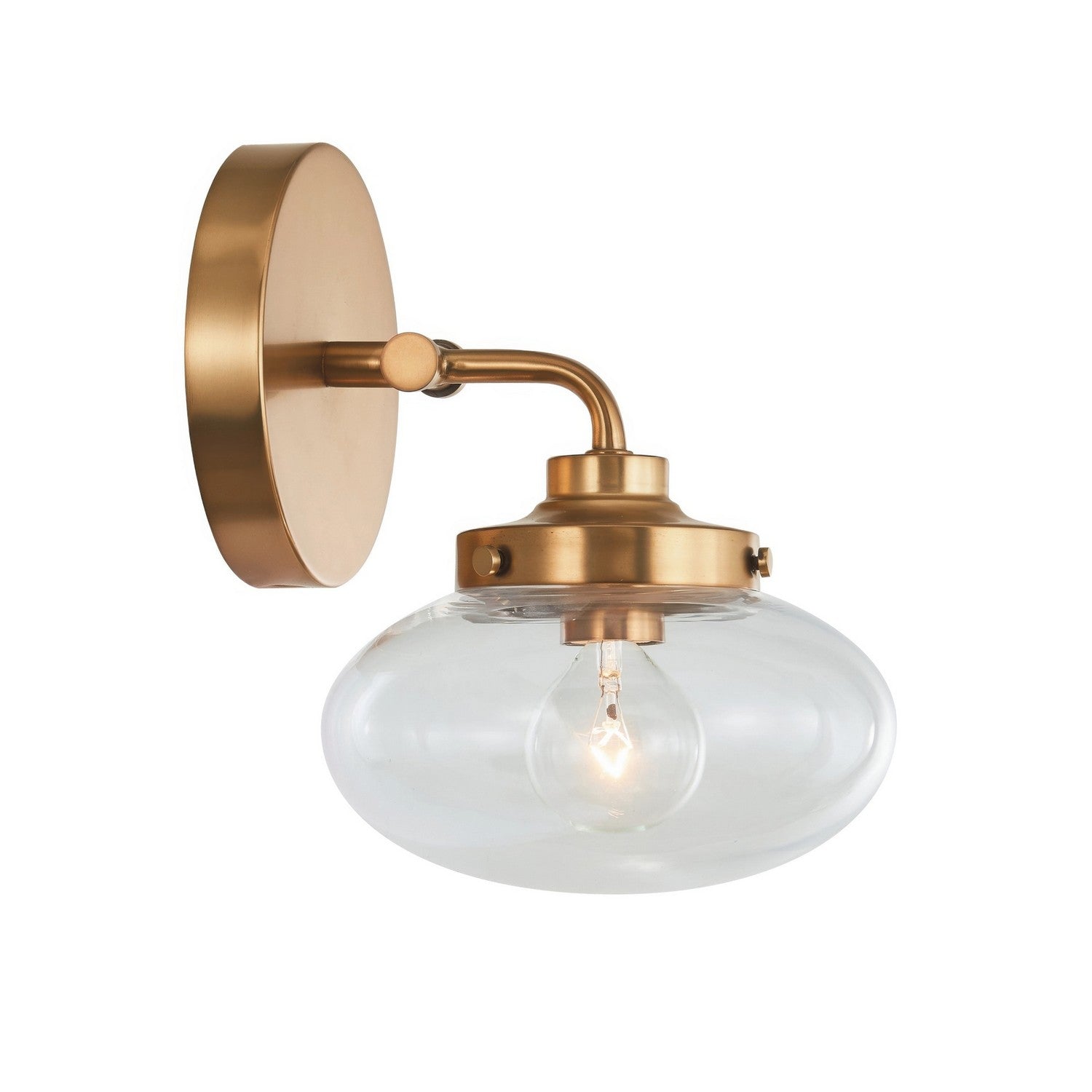 Varaluz - V68111AGB - One Light Wall Sconce - Harrow - Aged Brass