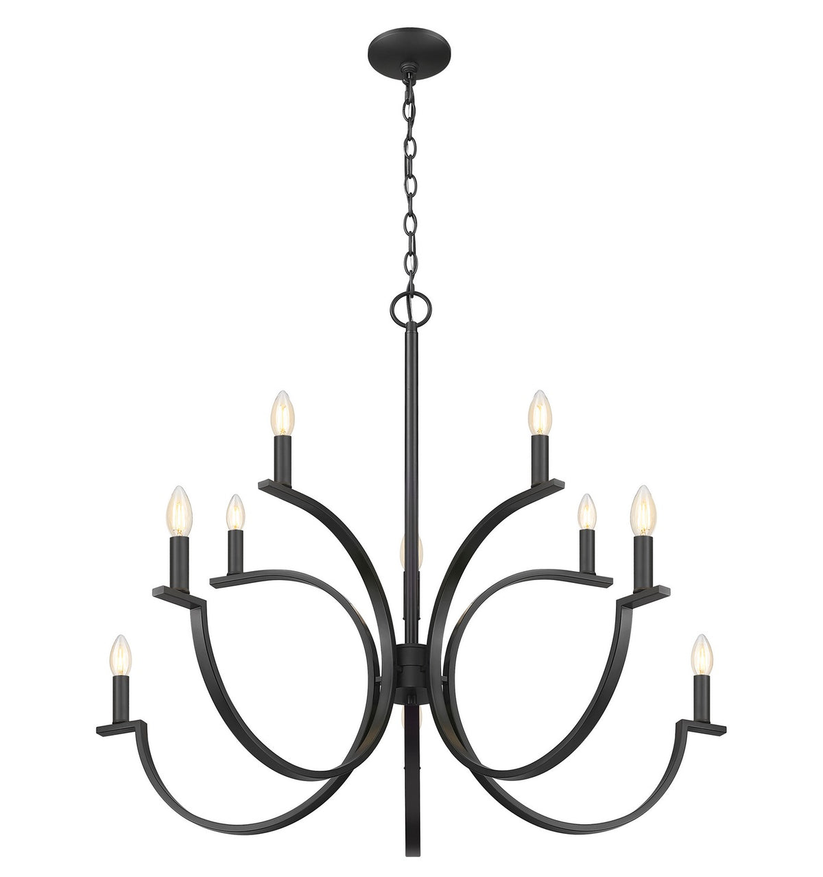 Z-Lite - 2016-10MB - Ten Light Chandelier - Cordelia - Matte Black