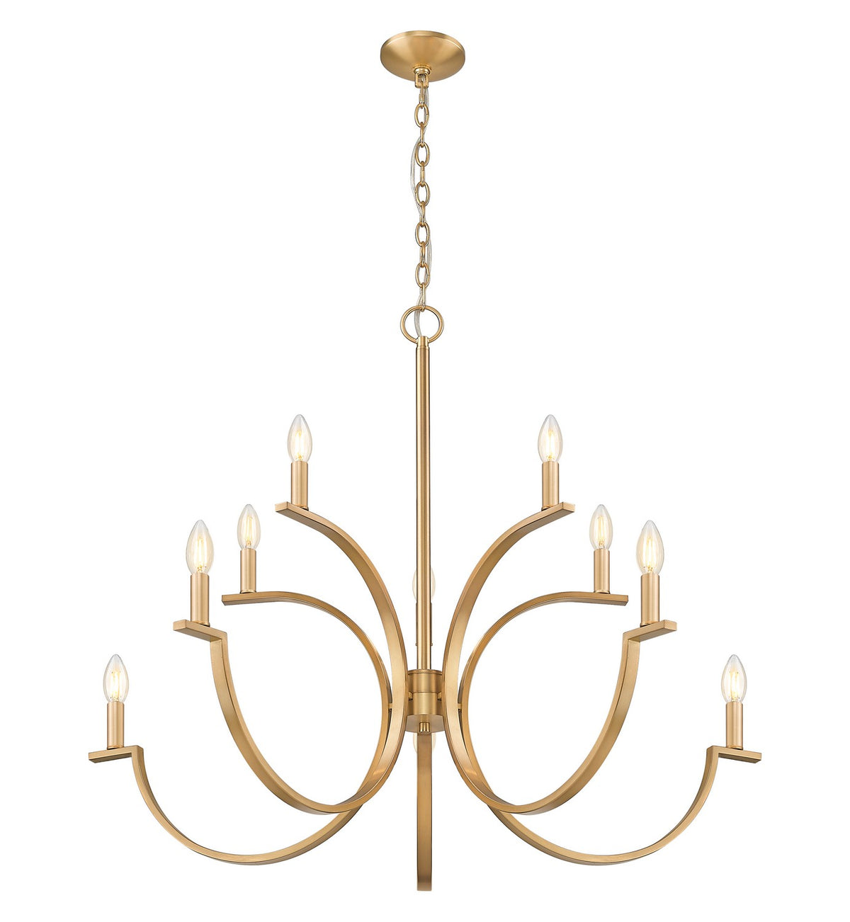 Z-Lite - 2016-10MGLD - Ten Light Chandelier - Cordelia - Modern Gold
