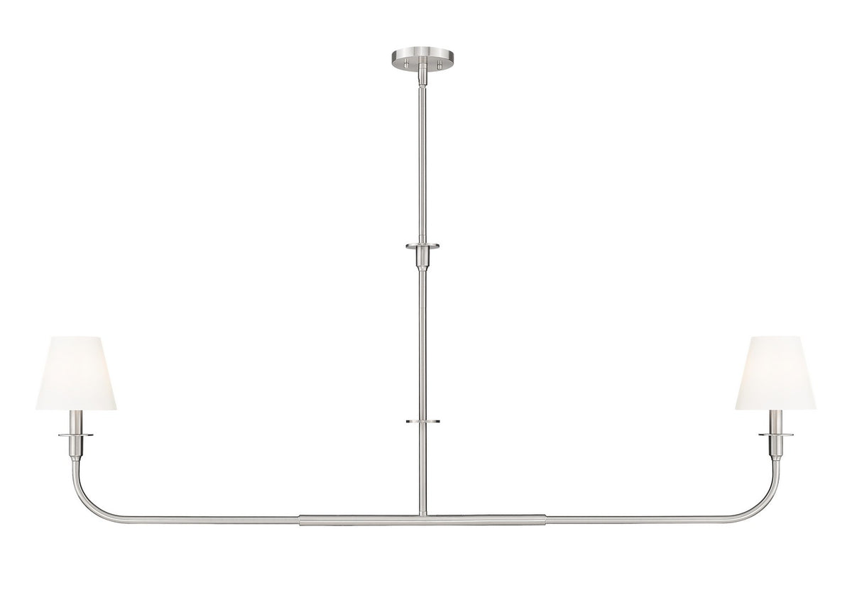 Z-Lite - 3049-60L-BN - Two Light Linear Chandelier - Tova - Brushed Nickel