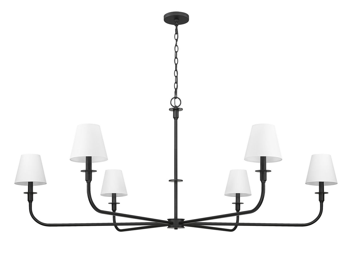 Z-Lite - 3049-62MB - Six Light Chandelier - Tova - Matte Black