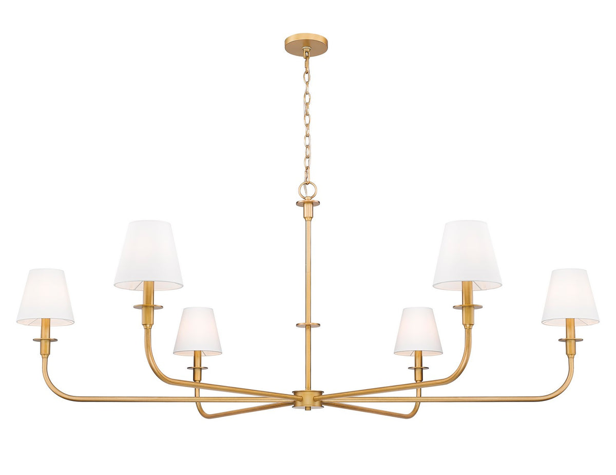 Z-Lite - 3049-62RB - Six Light Chandelier - Tova - Rubbed Brass