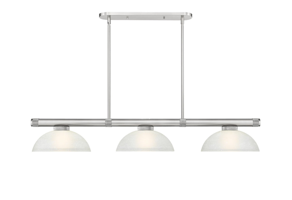 Z-Lite - 3050-3BN-DWL14 - Three Light Billiard - Vanguard - Brushed Nickel