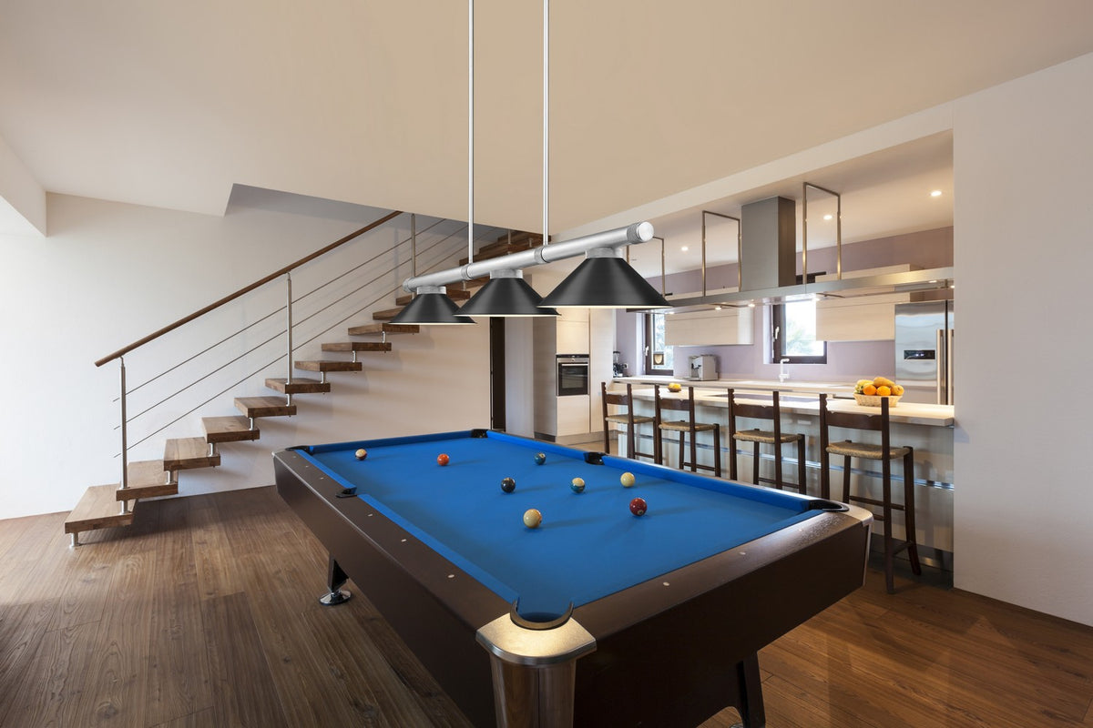 Z-Lite - 3050-3BN-MB15 - Three Light Billiard - Vanguard - Brushed Nickel